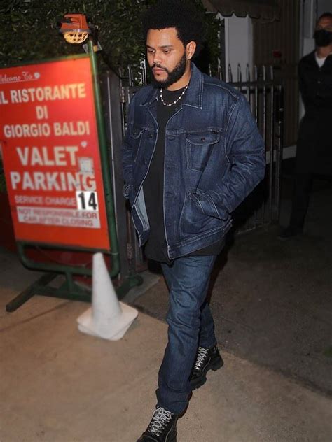 the weeknd wearing gucci denim jacket|The Weeknd jacket.